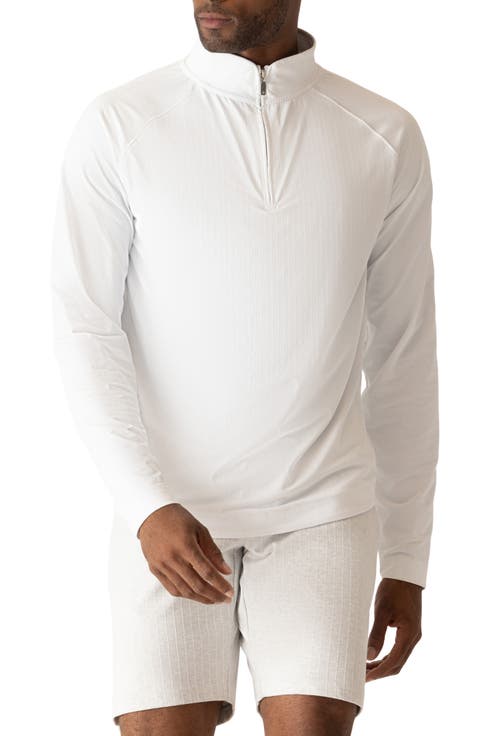 Links Jacquard Quarter Zip Pullover