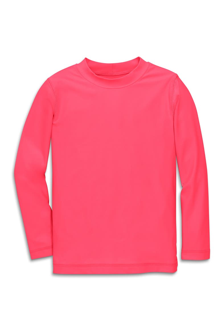 Kids' Long Sleeve Rashguard, Main, color, BRIGHT AZALEA