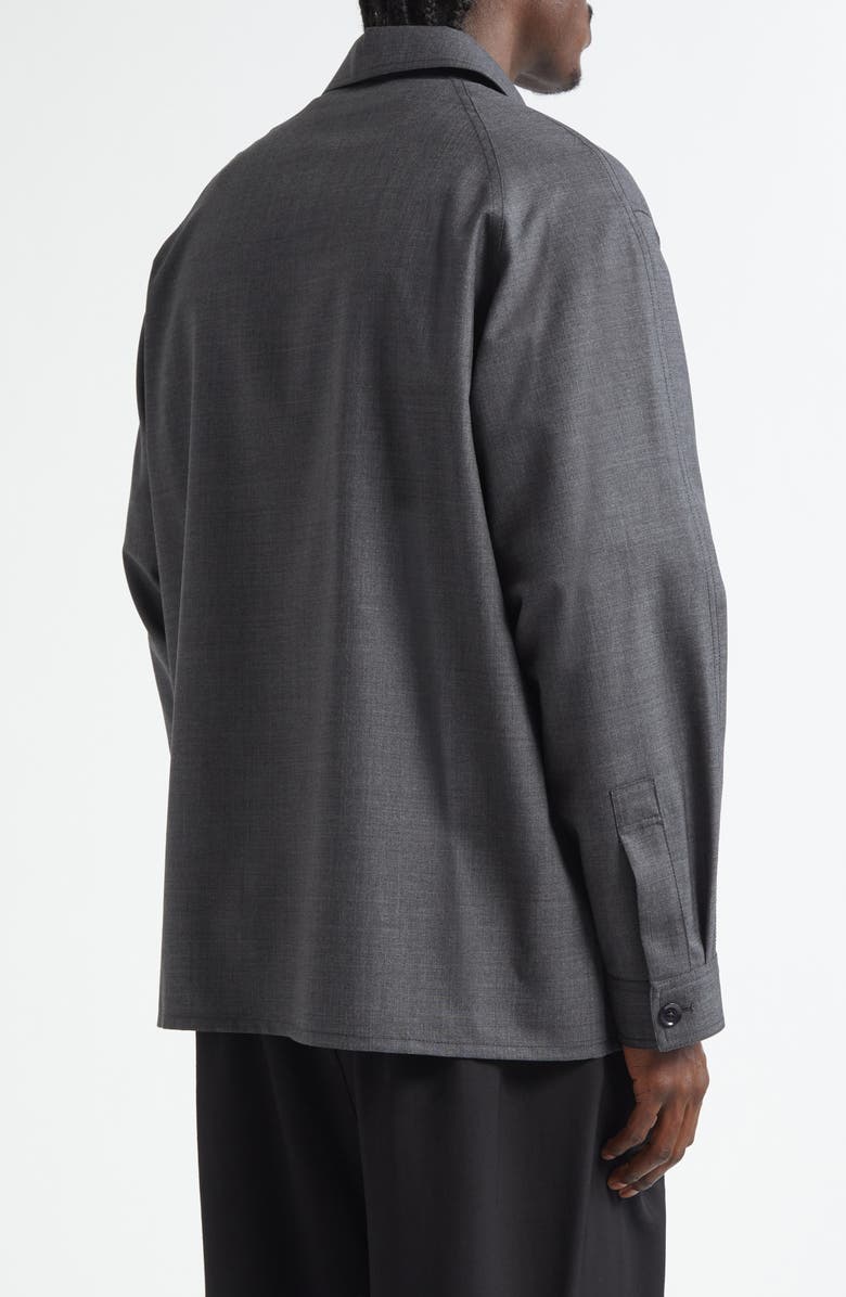 Lemaire Light Tailored Wool Overshirt, Alternate, color,