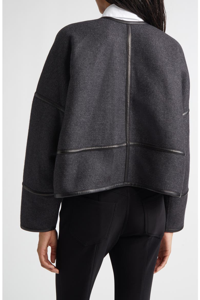 Ticiana Wool Blend Twill Jacket, Alternate, color, CHARCOAL MELANGE