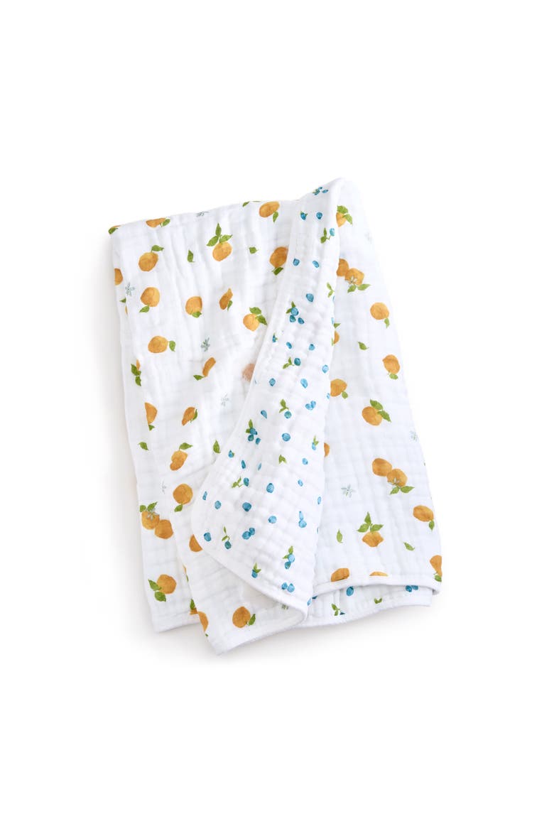Boutique 100% Organic Cotton Muslin Baby Blanket, Alternate, color, Fresh Fruit