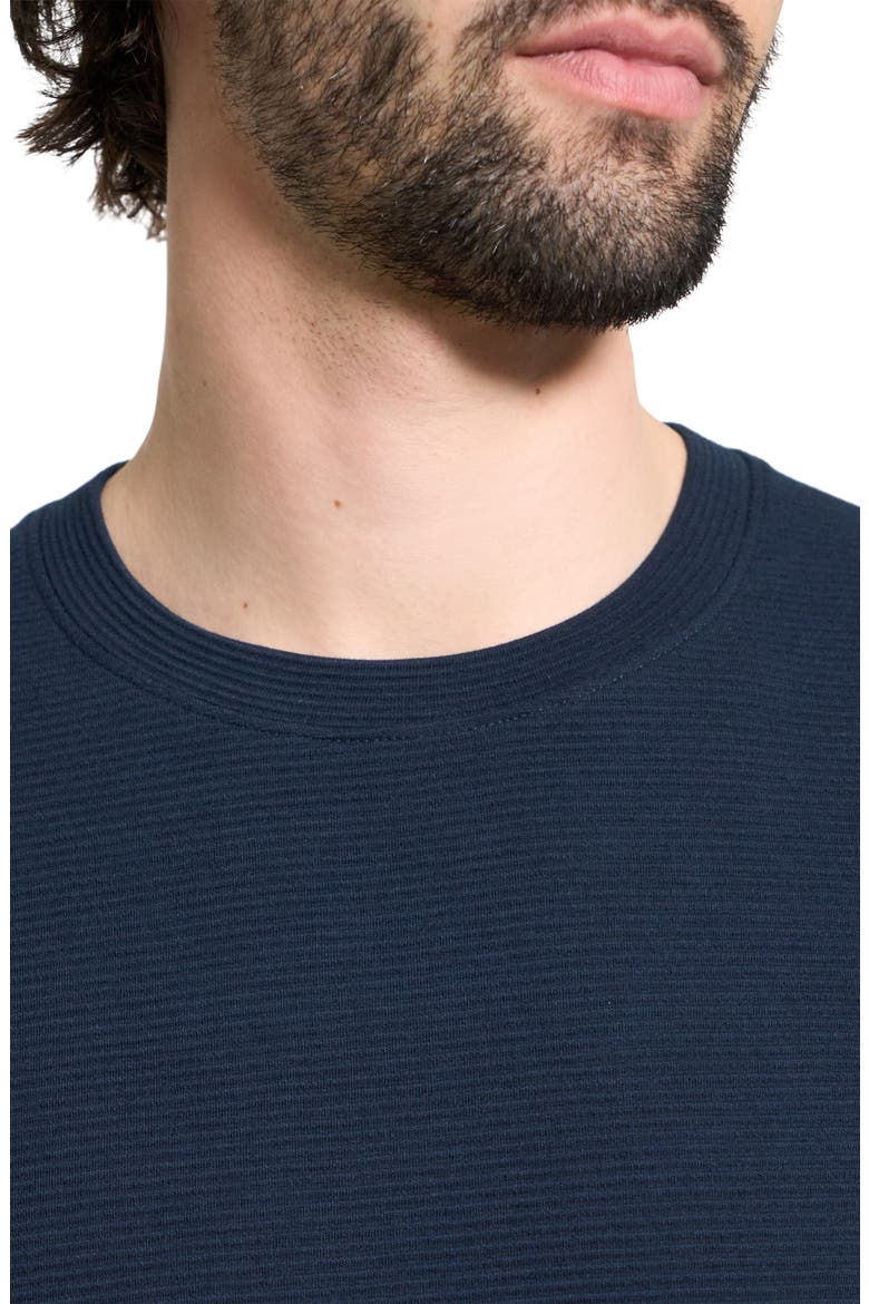 Delroy Studio Textured T-Shirt, Alternate, color, BALTIC