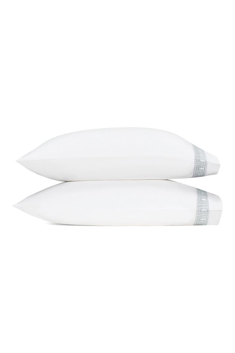Ophelia Set of 2 Pillowcases, Main, color, SILVER