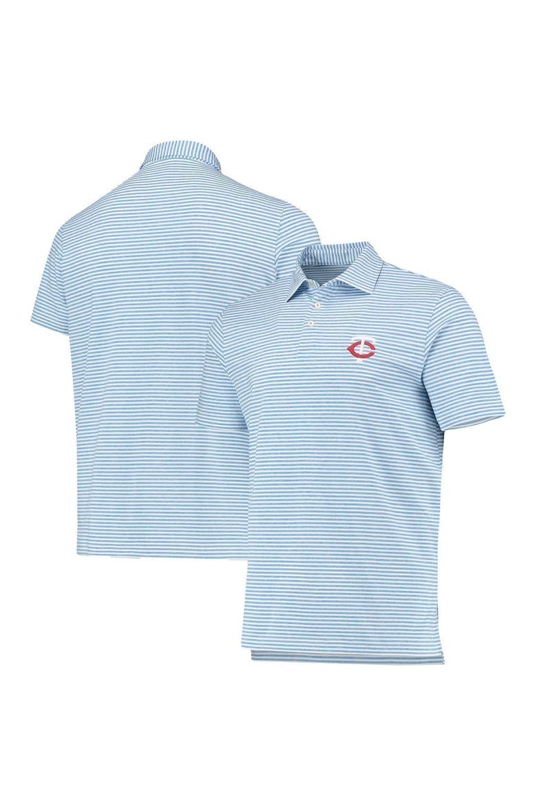 Men's Vineyard Vines Light Blue Minnesota Twins Heathered Winstead Sankaty Polo, Alternate, color, Light Blue