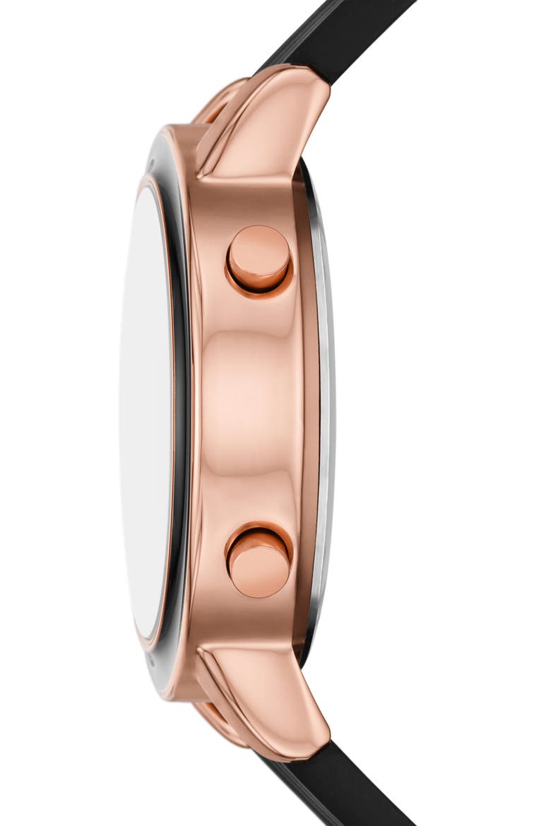 Westport Digital Silicone Strap Watch, 40mm, Alternate, color, ROSE GOLD