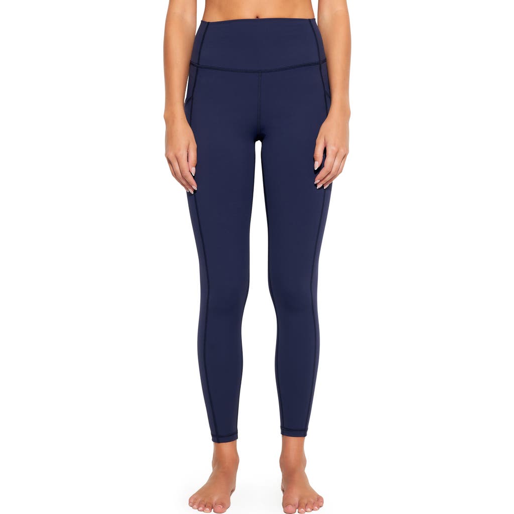 Spiritual Gangster Ada High Waist Dream Tech Jersey Leggings In Indigo