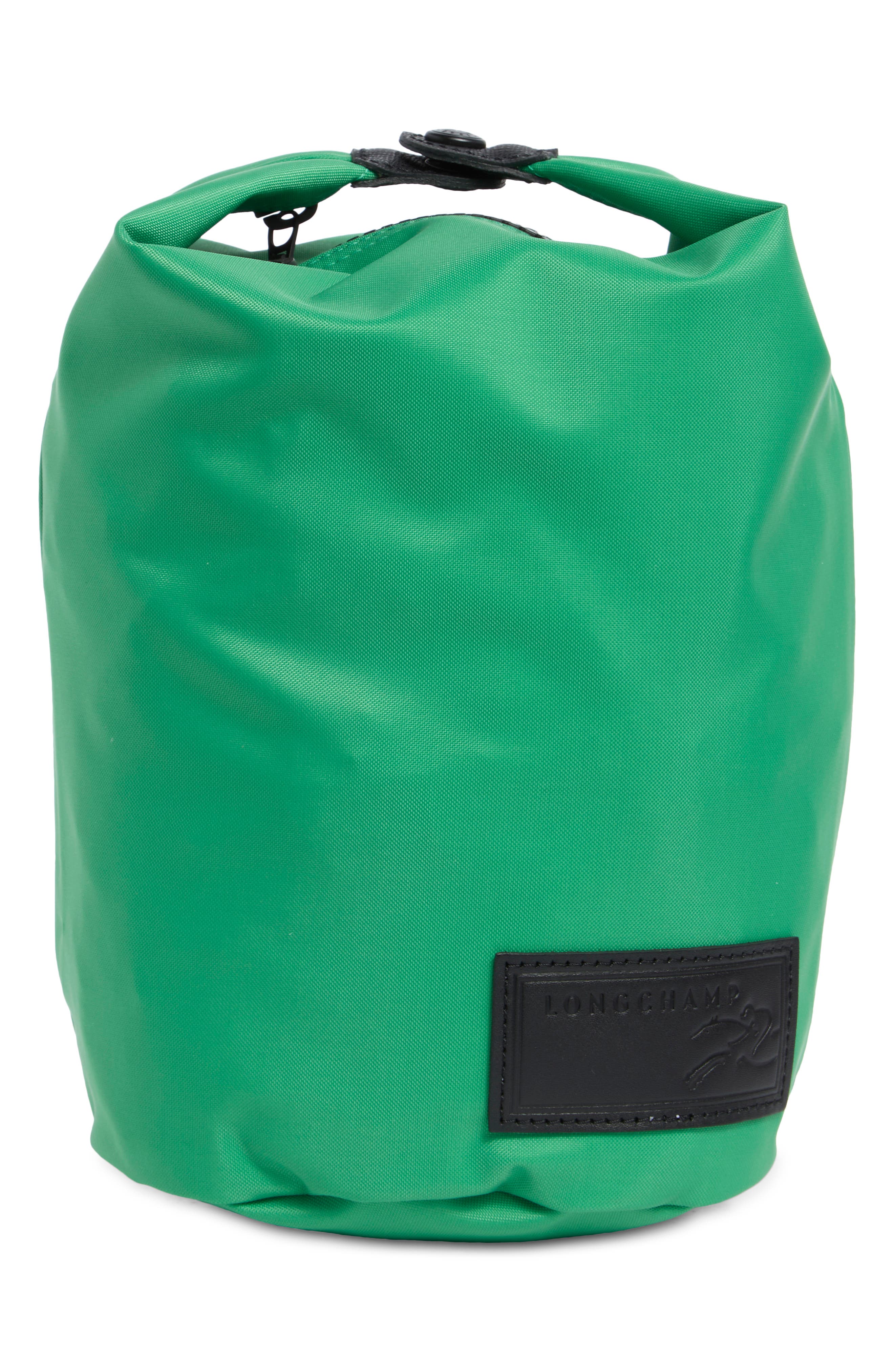 Longchamp Le Pliage Top Zip Pouch, Main, color, Green