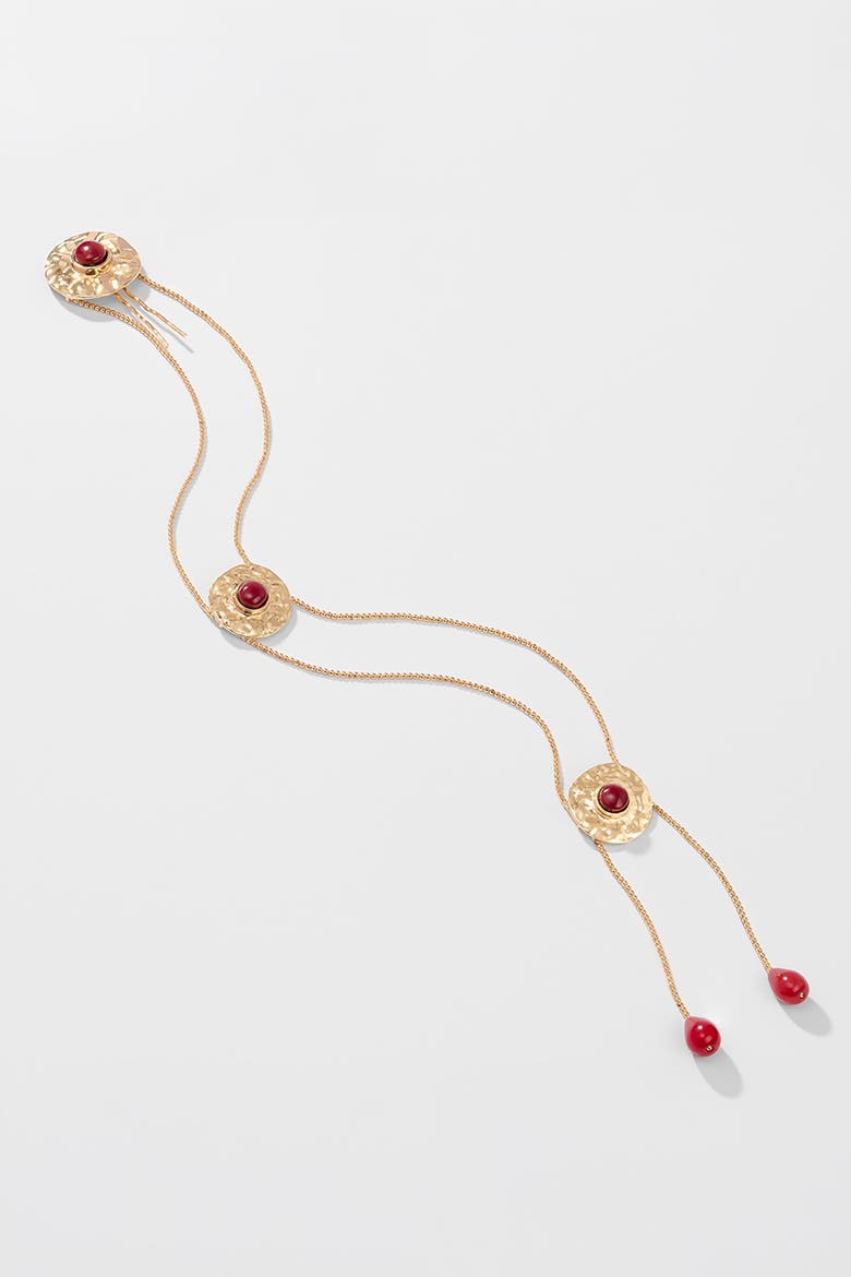 Scarlet Cascade Hair Chain, Alternate, color, Gold
