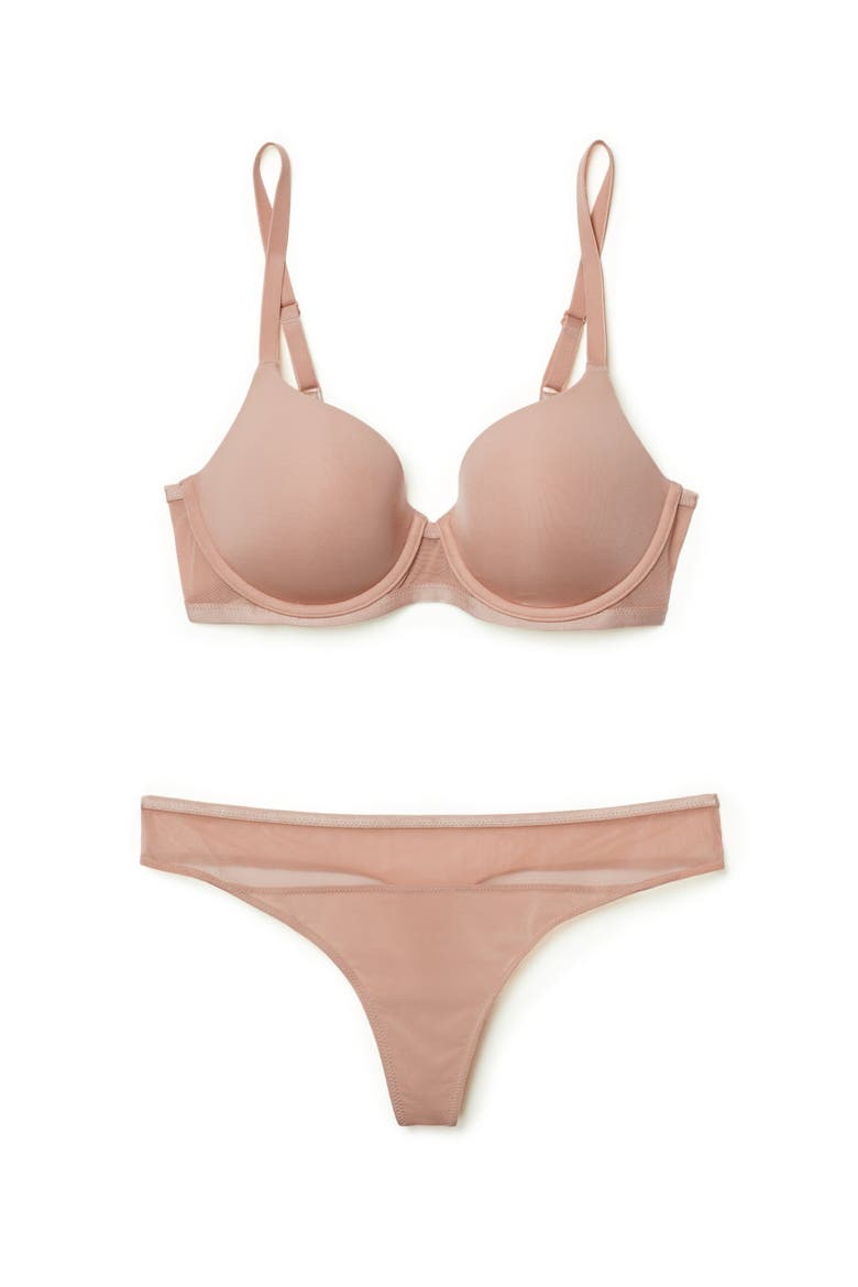 Fallon Contour Full Coverage Bra, Alternate, color, Medium beige