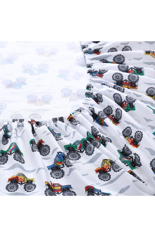 Poppy & Fritz Poppy And Fritz Trucks 3-piece Sheet Set In Multi