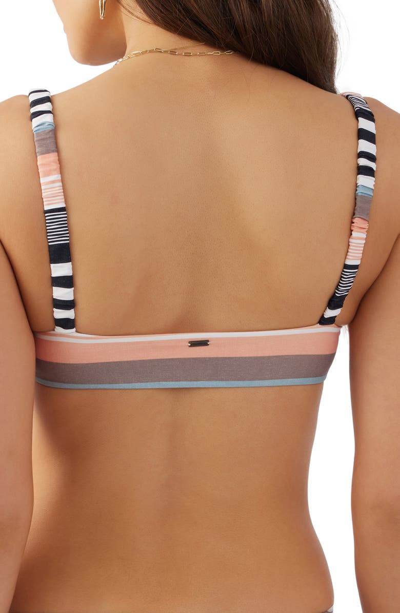 O'Neill Merhaba Bundoran Stripe Bikini Top, Alternate, color, 