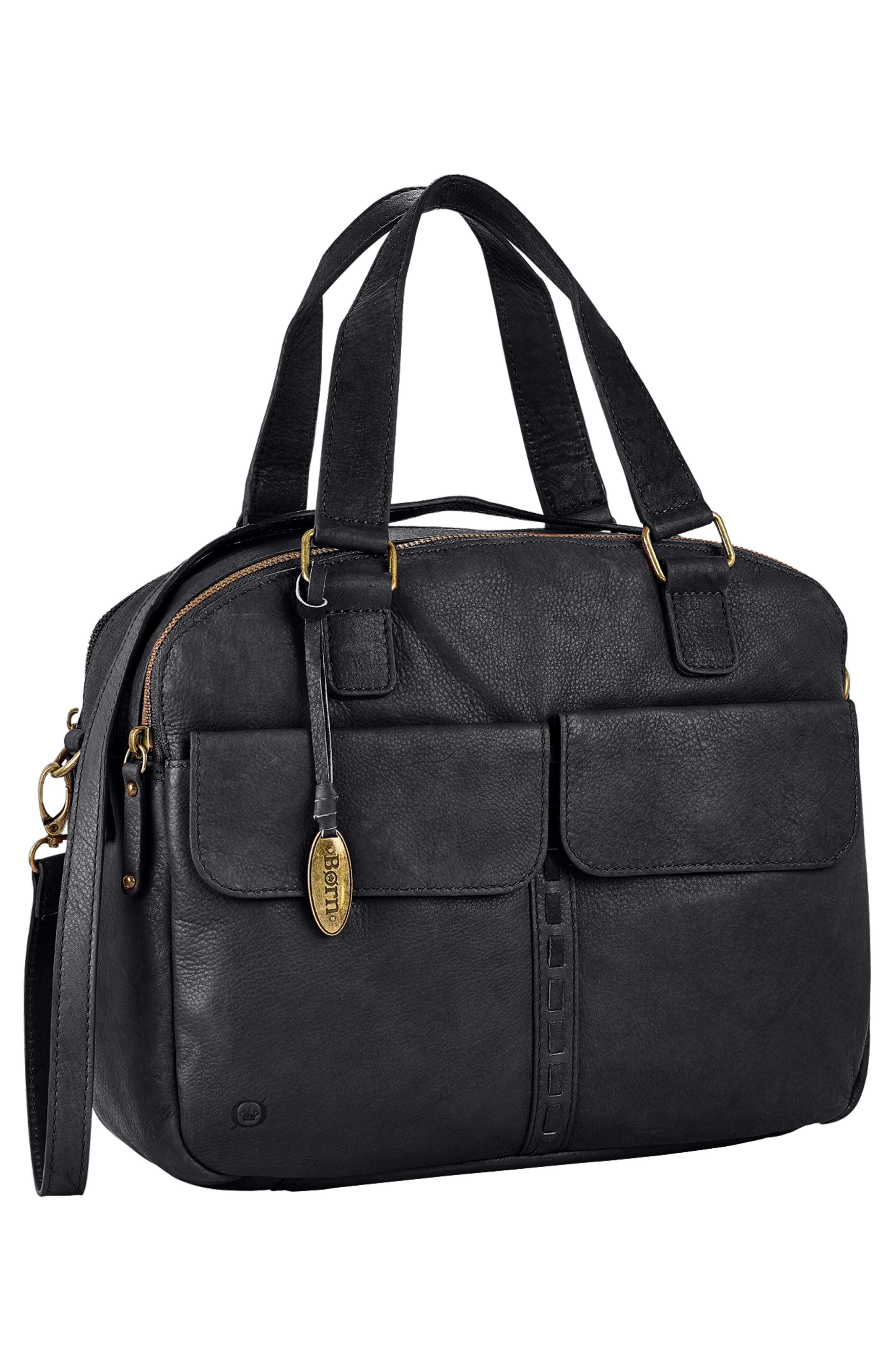 Børn Large Organizer Satchel Bag, Alternate, color, Black