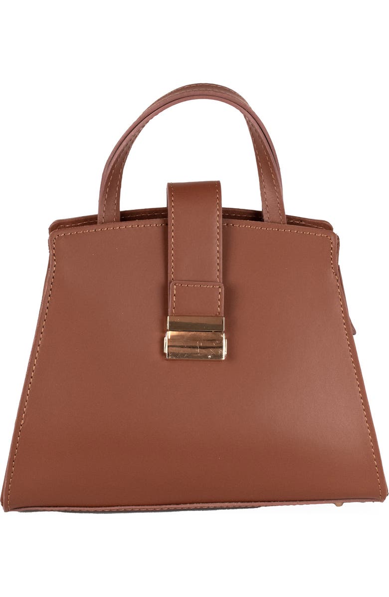 Persaman New York Structured Tote Bag, Main, color, Saddle