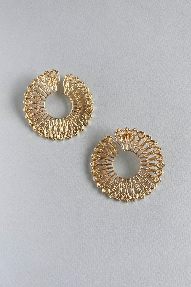 Solene Earrings Gold, Alternate, color, Gold