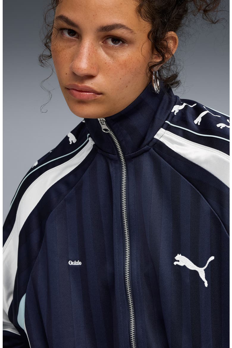 x Guizio T7 Track Jacket, Alternate, color, PUMA NAVY