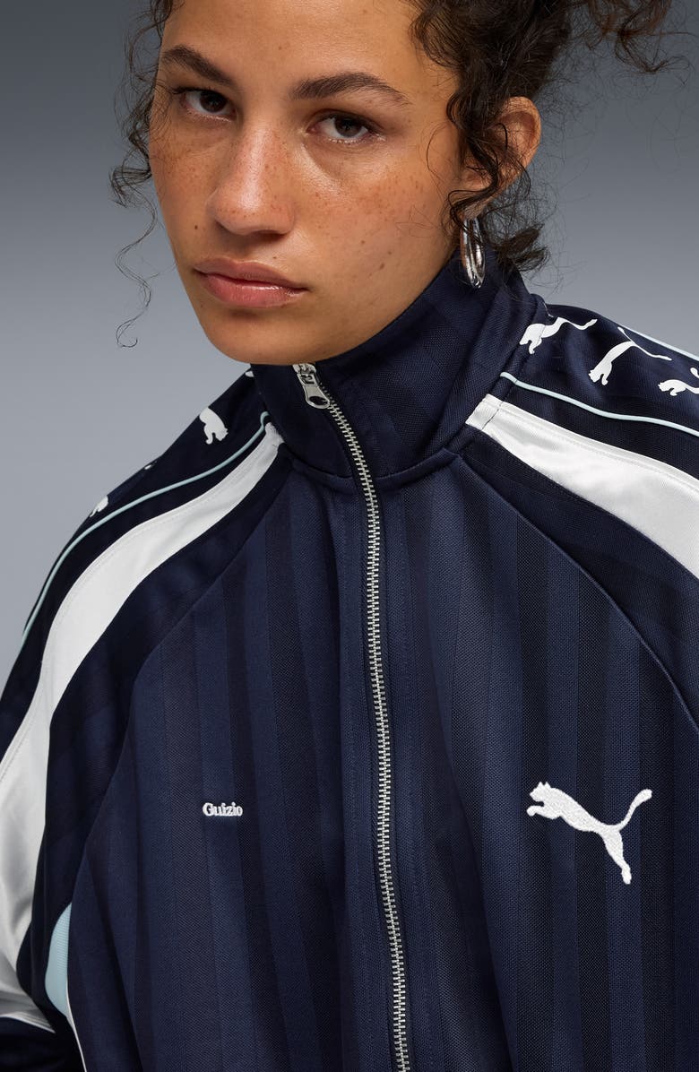 PUMA x Guizio T7 Track Jacket, Alternate, color, Puma Navy