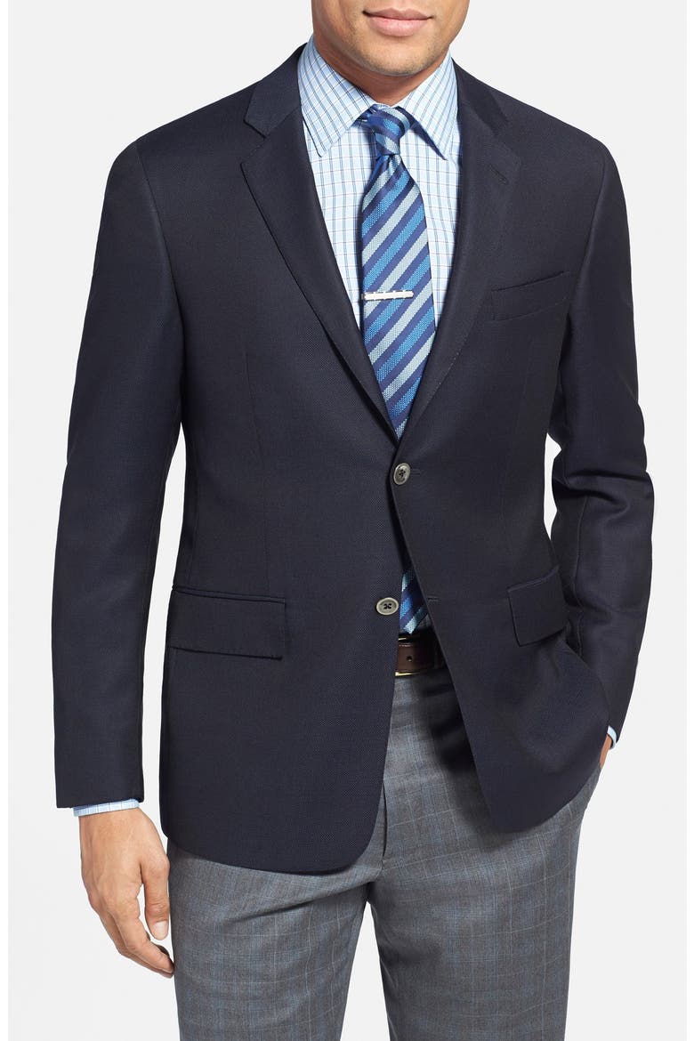 Todd Snyder 'May Fair' Trim Fit Wool Blazer, Main, color, NAVY