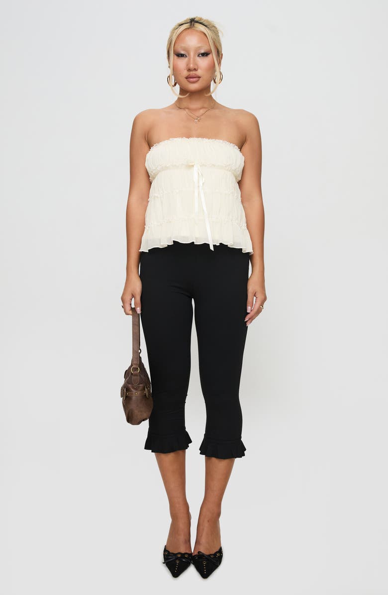 Princess Polly Avelina Lace Trim Strapless Top, Alternate, color, Cream