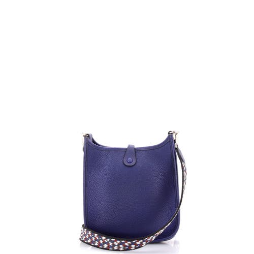 Pre-owned Hermes Hermes Evelyne Bag Gen Iii Clemence Tpm In Blue