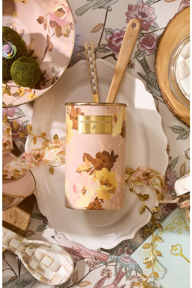 Wild Rose Mauve Utensil Holder, Alternate, color, MAUVE