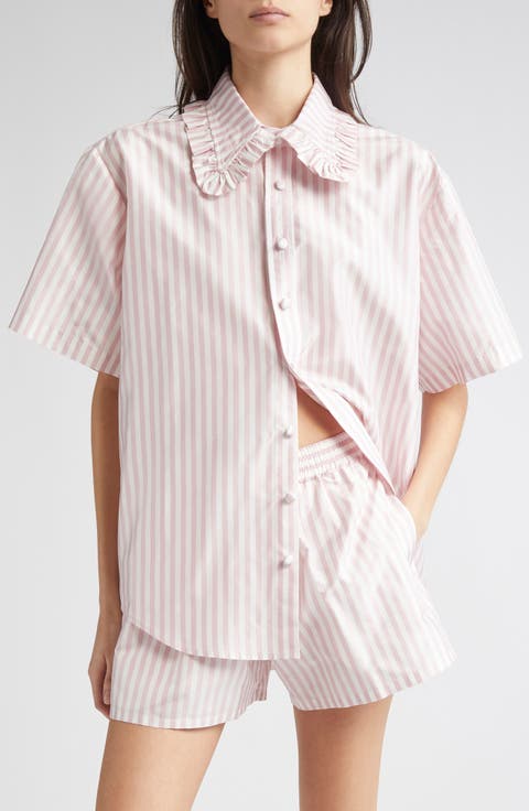 Women's 100% Silk Striped Tops | Nordstrom