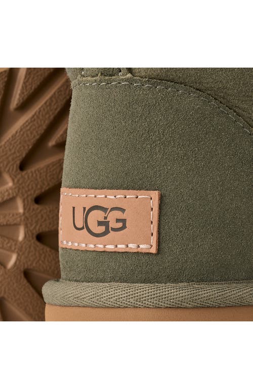 Ugg(r) Ugg Classic Mini Ii Genuine Shearling Lined Boot In Green