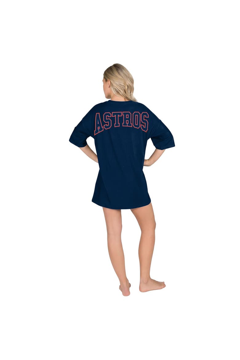 Women's Concepts Sport  Navy Houston Astros Mosaic Knit Nightdress, Alternate, color, Navy