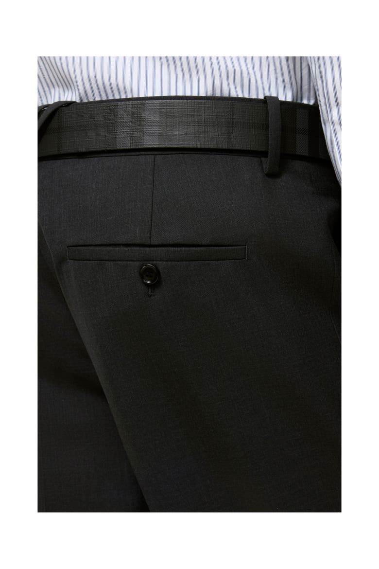 Wool Bond Tailored Trousers, Alternate, color, Iron grey