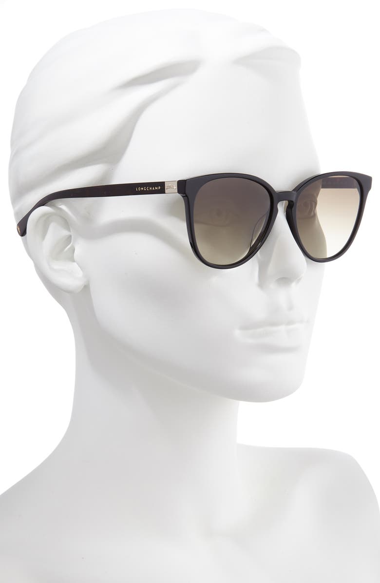 Longchamp Le Pliage 53mm Gradient Cat Eye Sunglasses, Alternate, color, 