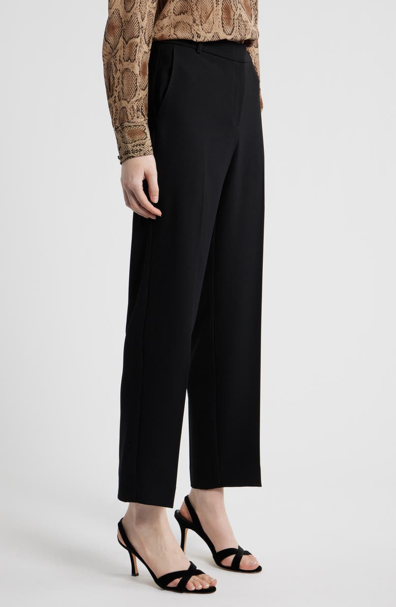 KOBI HALPERIN Gloria Crepe Ankle Pants, Alternate, color, Black