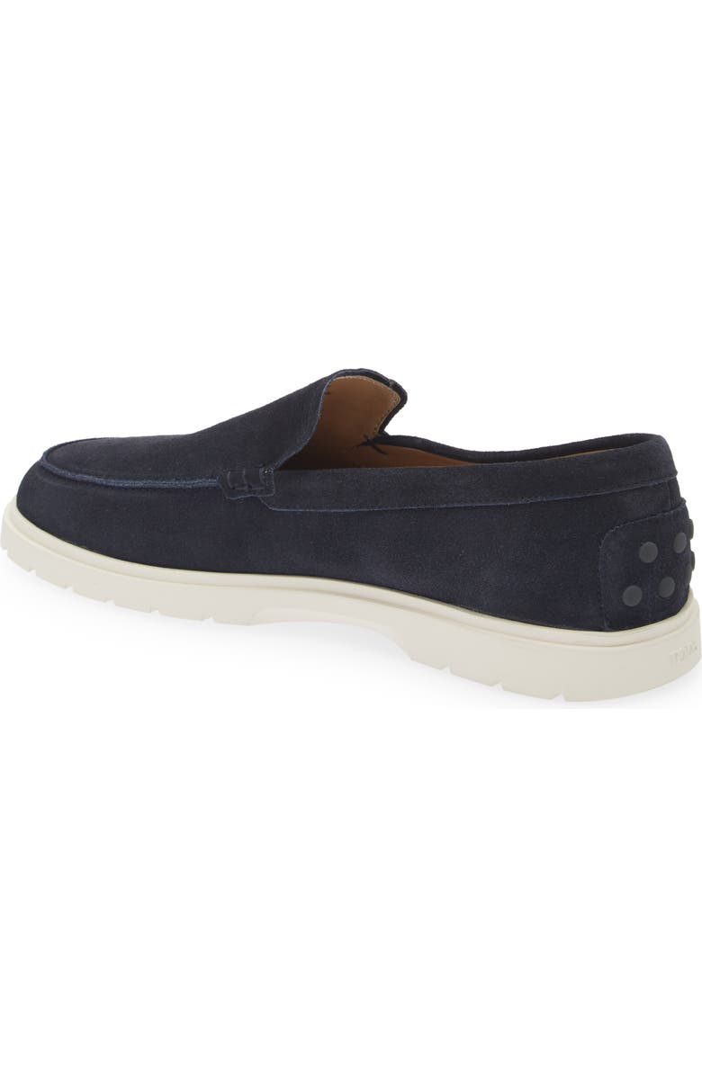Tod's Suede Loafer, Alternate, color, Blue