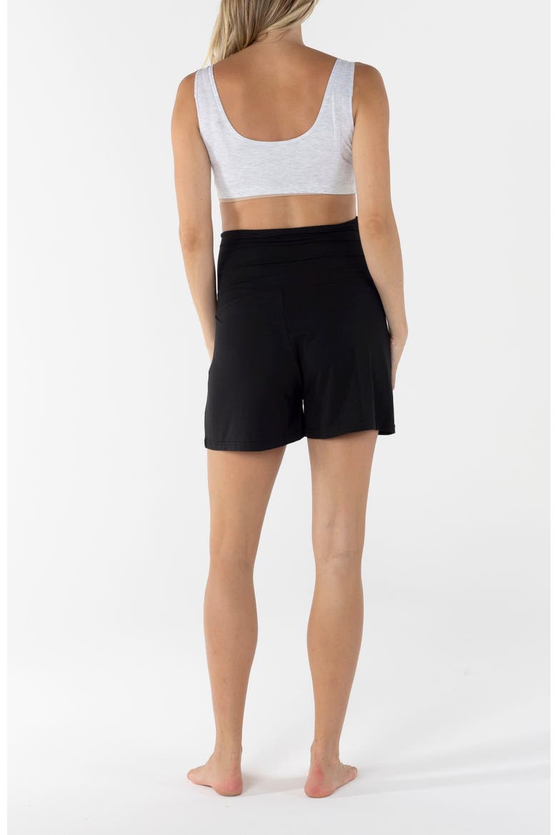 Maternity Lounge Shorts, Alternate, color, black