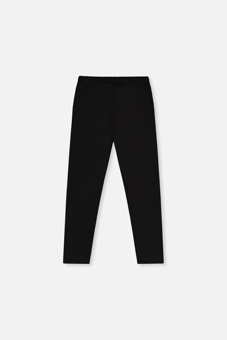 Organic Cotton Glitter Heart Knee Patch Leggings, Alternate, color, Black