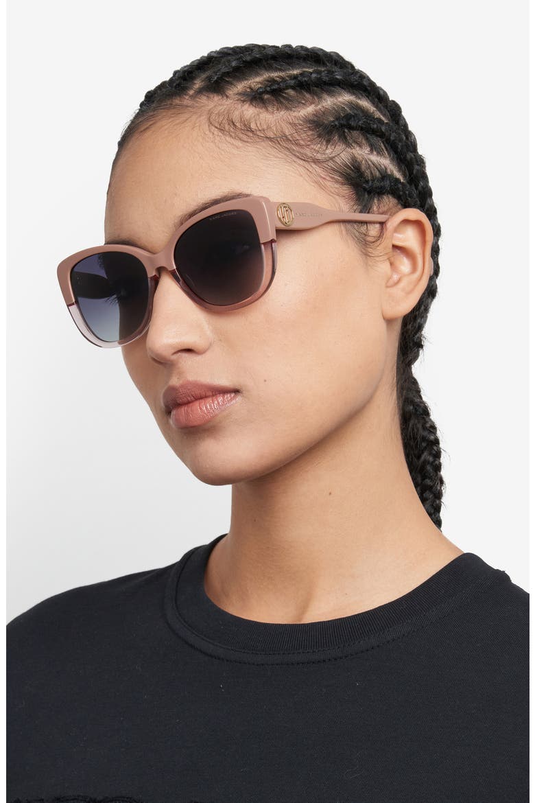 55mm Gradient Cat Eye Sunglasses, Alternate, color, 010A-9O