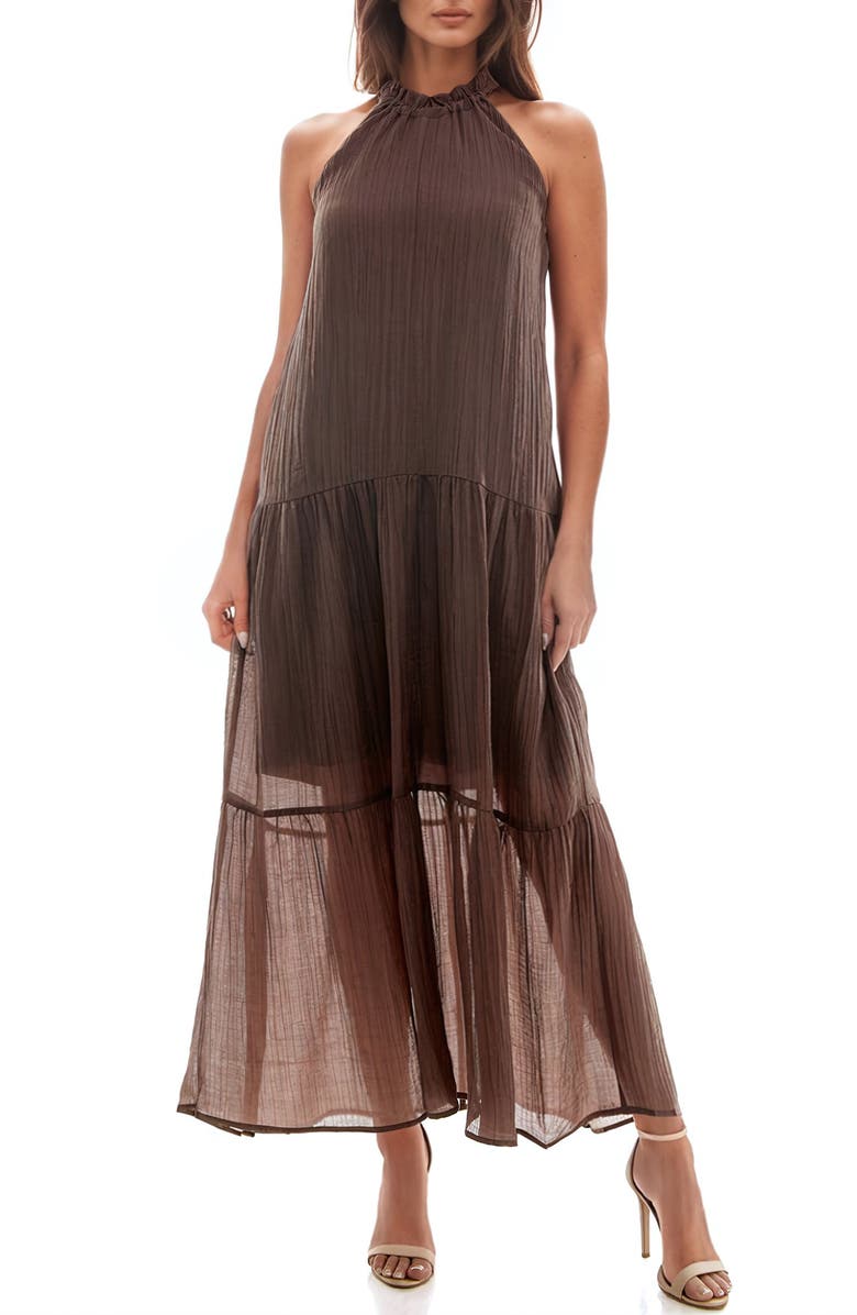 Socialite Sleeveless Tiered Maxi Dress, Main, color,