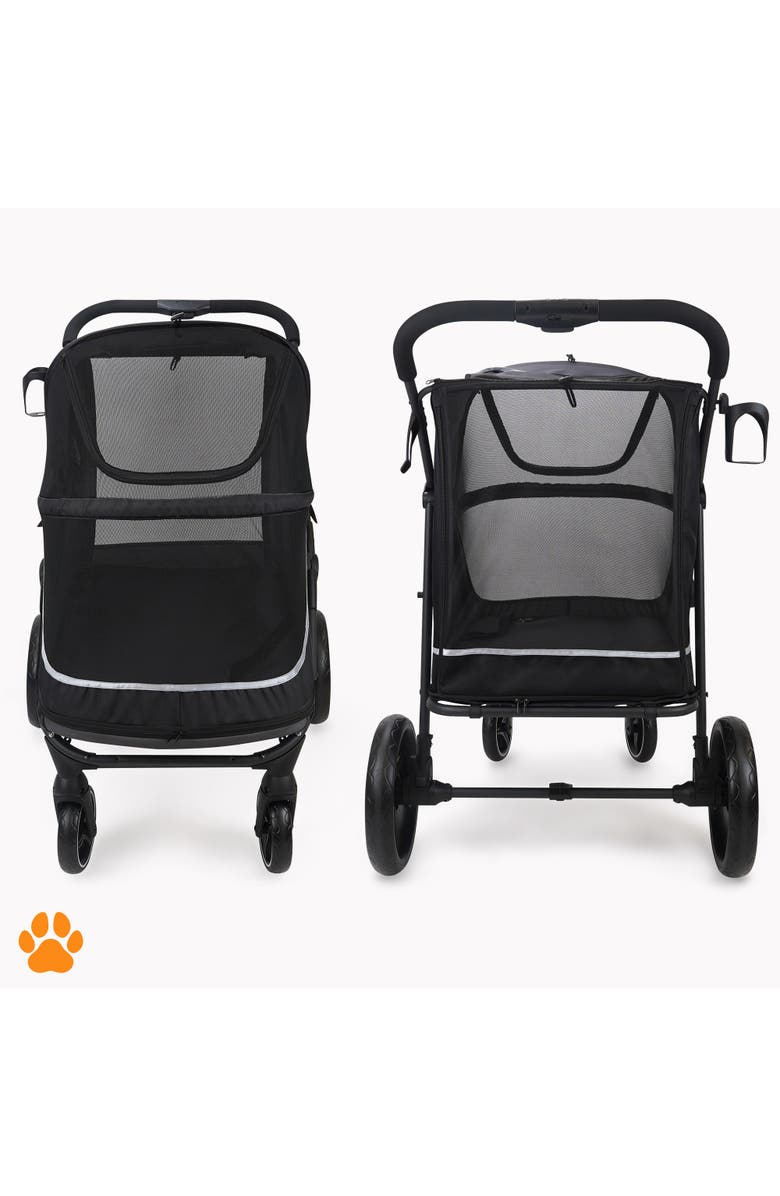My Duque CHAMP Big Raincover Pet Stroller, 110 Pound Capacity, Alternate, color, Black