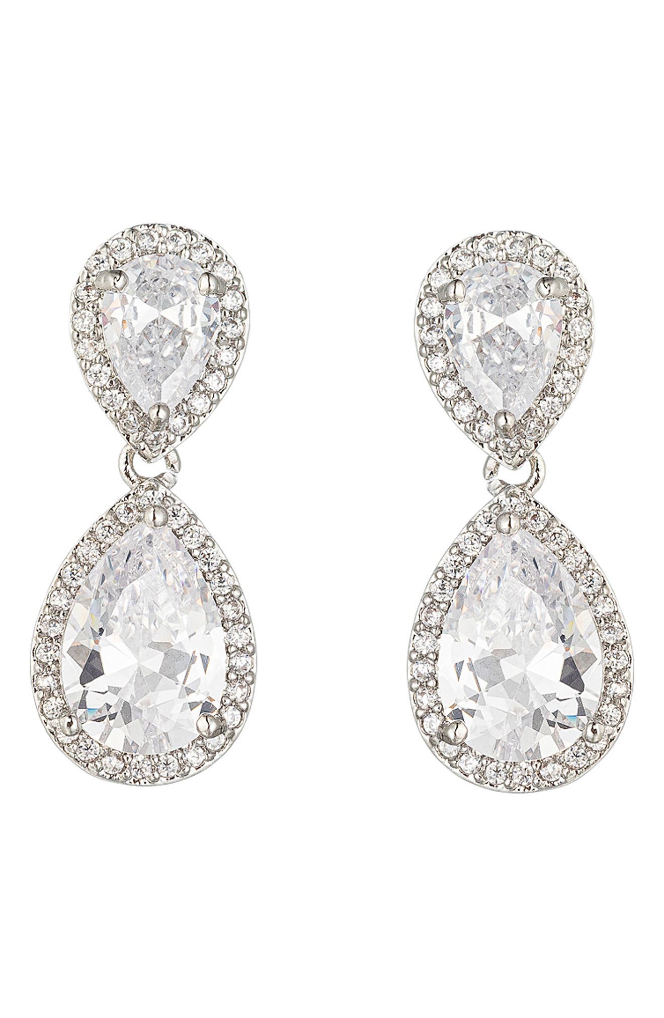 EYE CANDY LOS ANGELES Isabella CZ Drop Earrings