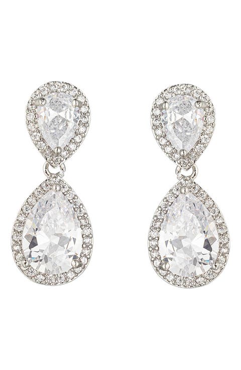 Isabella CZ Drop Earrings