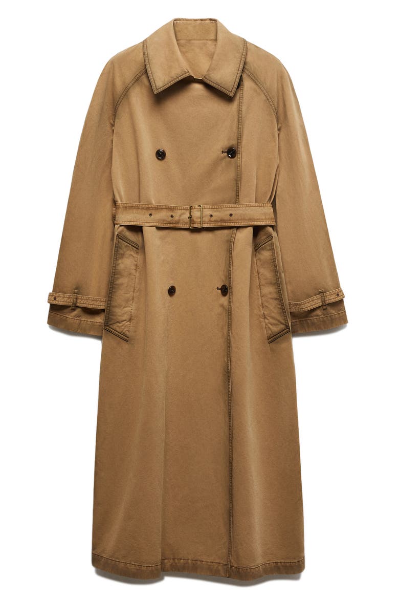 Trench Coat, Alternate, color, BROWN