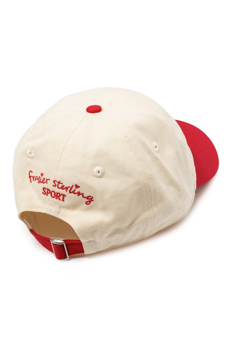 Sail Embroidered Baseball Cap, Alternate, color, RED