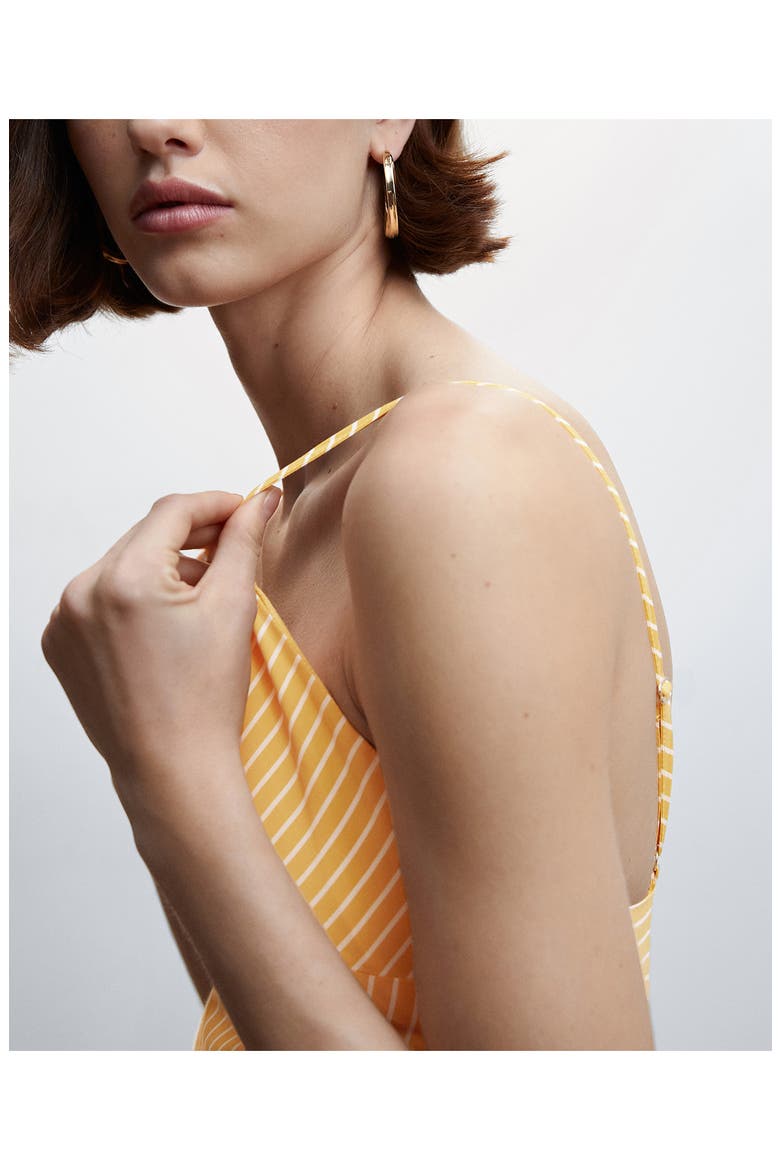Stripe A-Line Sundress, Alternate, color, YELLOW