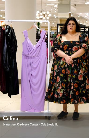 City Chic Ripple Love Off the Shoulder Maxi Dress Nordstrom