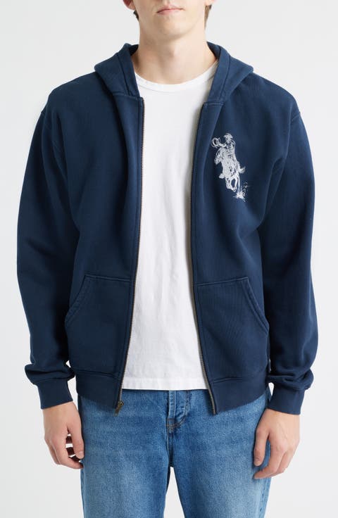 Barbed Graphic Zip Hoodie