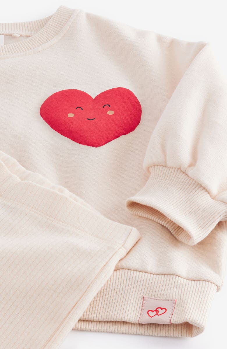 NEXT Kids' Love You Sweatshirt & Rib Pants Set, Alternate, color, 