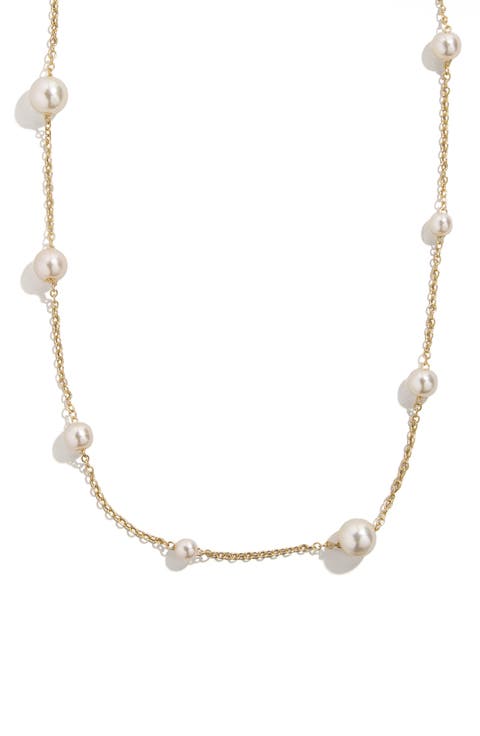 Match with Mama Imitation Pearl Necklace