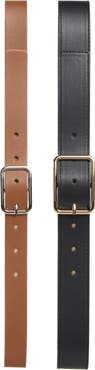 Steve Madden 2-for-1 Assorted Faux Leather Belts