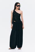 H&M Embellished One-shoulder Top