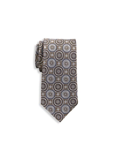 Big & Tall Circular Medallion Tie