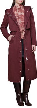 Avec Les Filles Hooded Maxi Rain Anorak