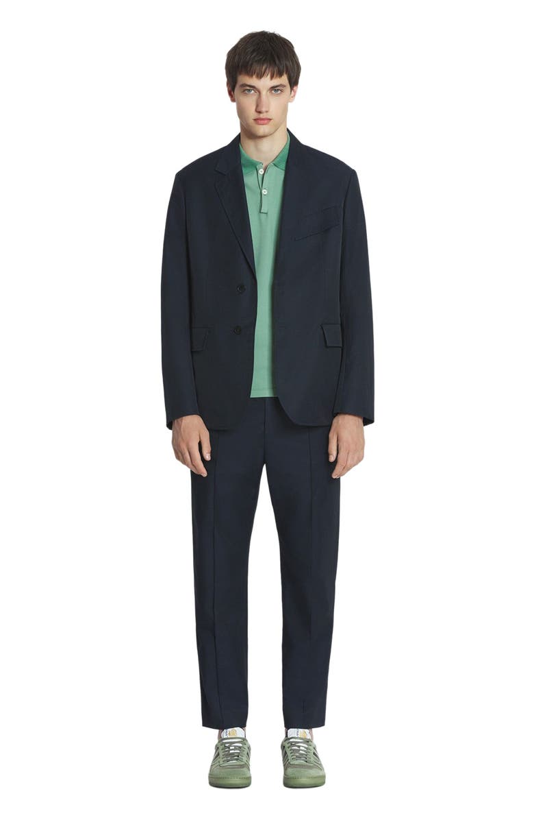 Lanvin ELASTIC WAISTBAND PANTS IN TECHNICAL COTTON, Main, color, 